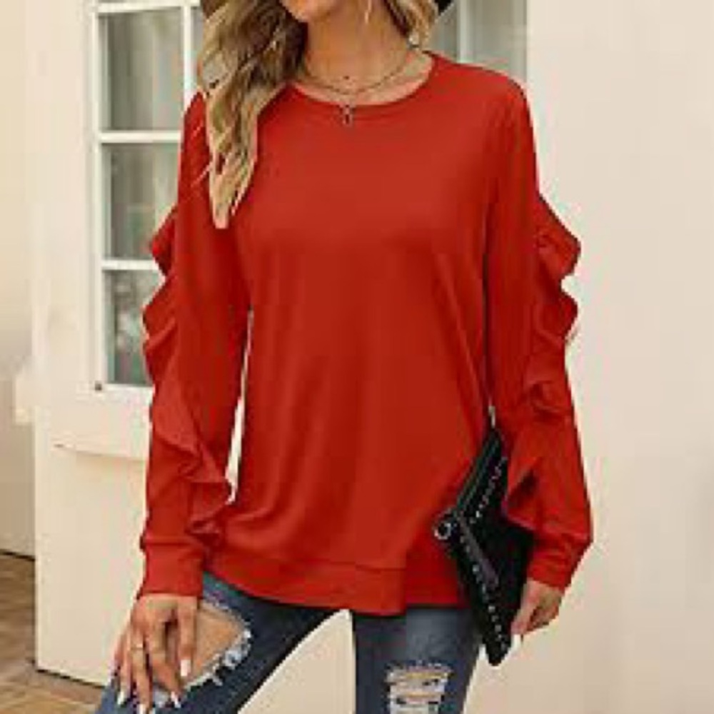 A New Day Rust Red Colored Sweatshirt - Size XS